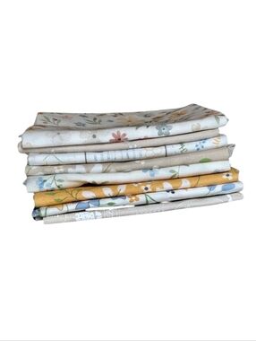 Vintage Riley Blake Yellow Blue Tan and White Floral Spring Retired Fabrics